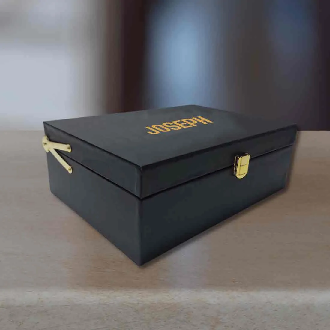 Personalized Black Gift Box for Women Add Your Name - Best Man