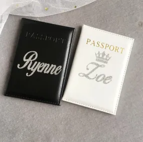 Personalized Bridesmaid Gifts - Passport Cover Luggage Tag - Bachelorette Party Gifts - Bridesmaid Proposal - Custom Travel Wallet Holder