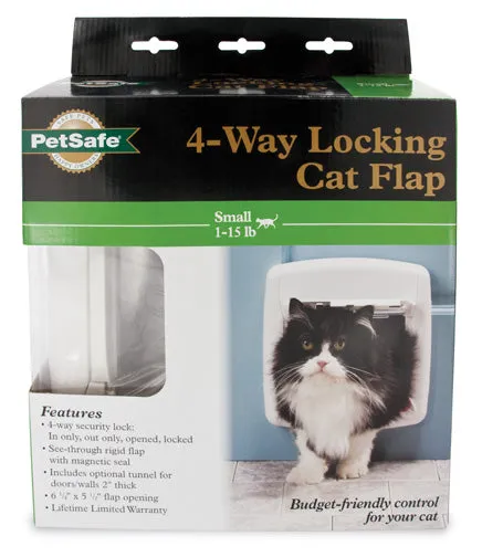 PetSafe 4-Way Locking Cat Door with Tunnel