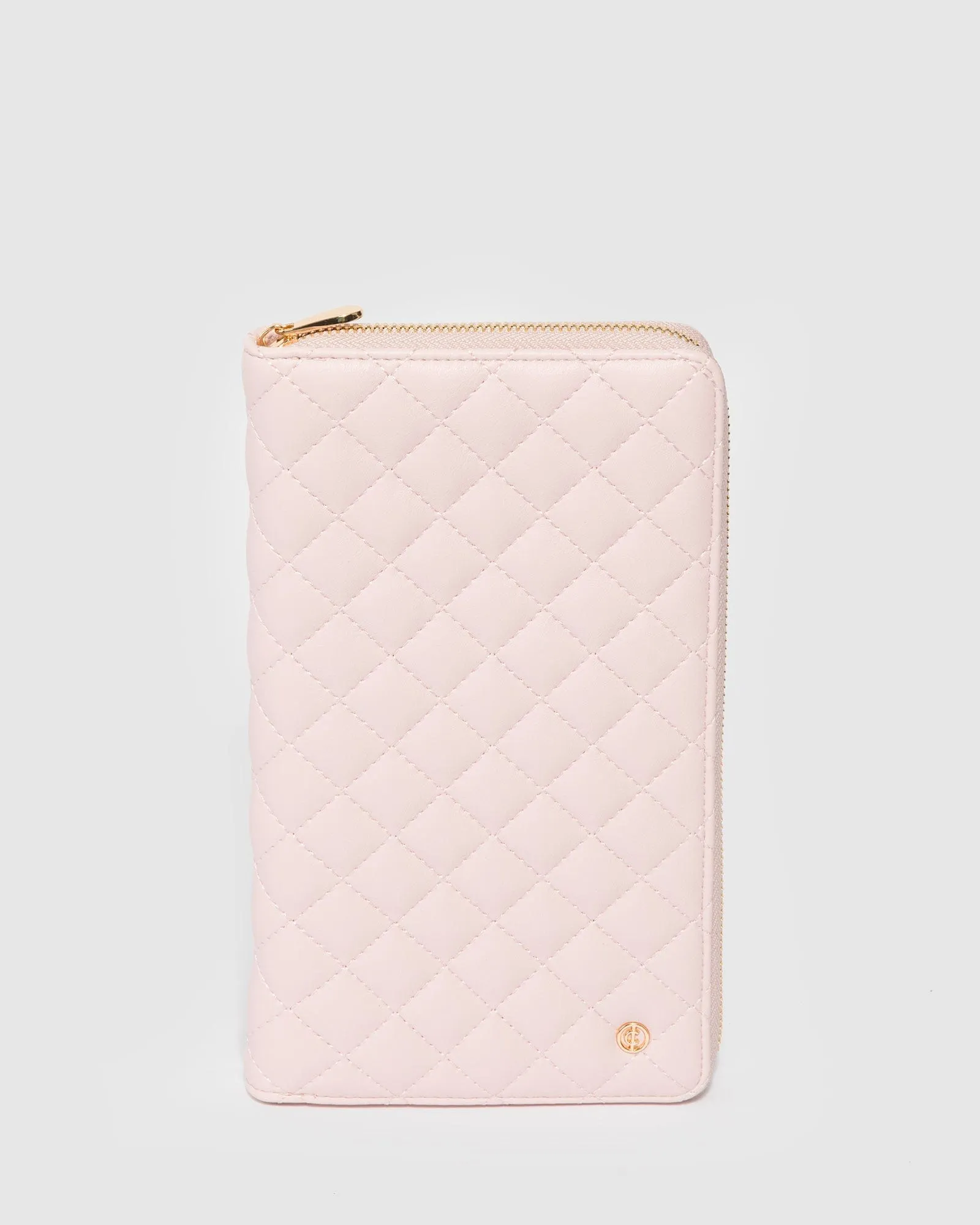 Pink Dahlia Family Travel Wallet