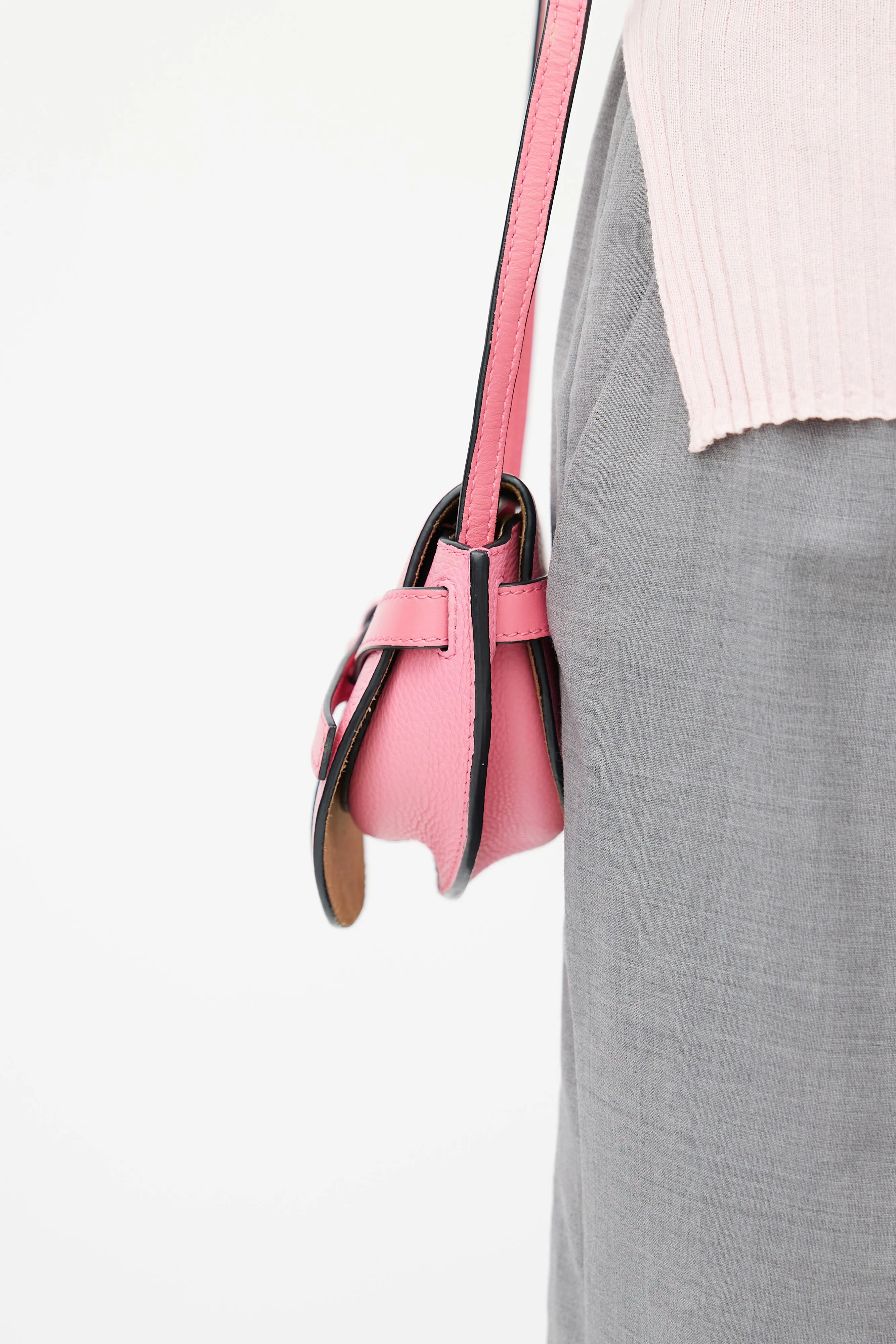 Pink Small Gate Crossbody Bag