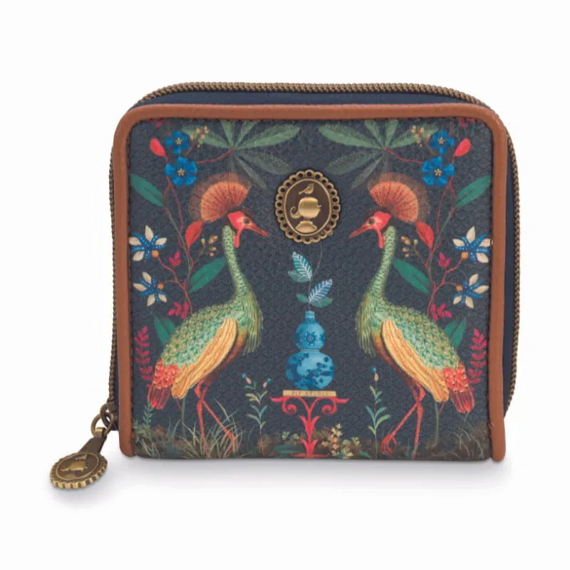 PIP Studio Flirting Birds Dark Blue Square Wallet