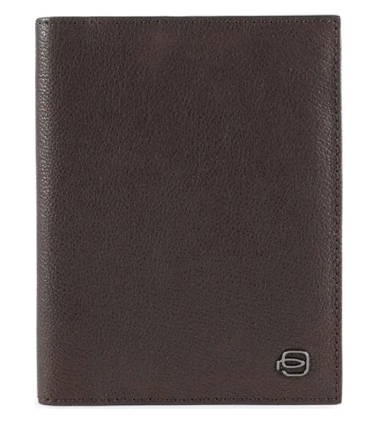 Piquadro Black Square Unisex Dark Brown Passport Holder