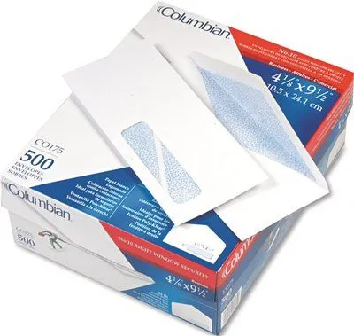 Poly-Klear Insurance Form Envelopes #10 White 500/Box