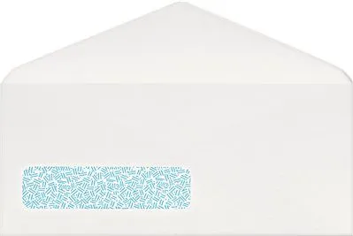 Poly-Klear Single Window Envelopes Privacy Tint #10 White 500/Box