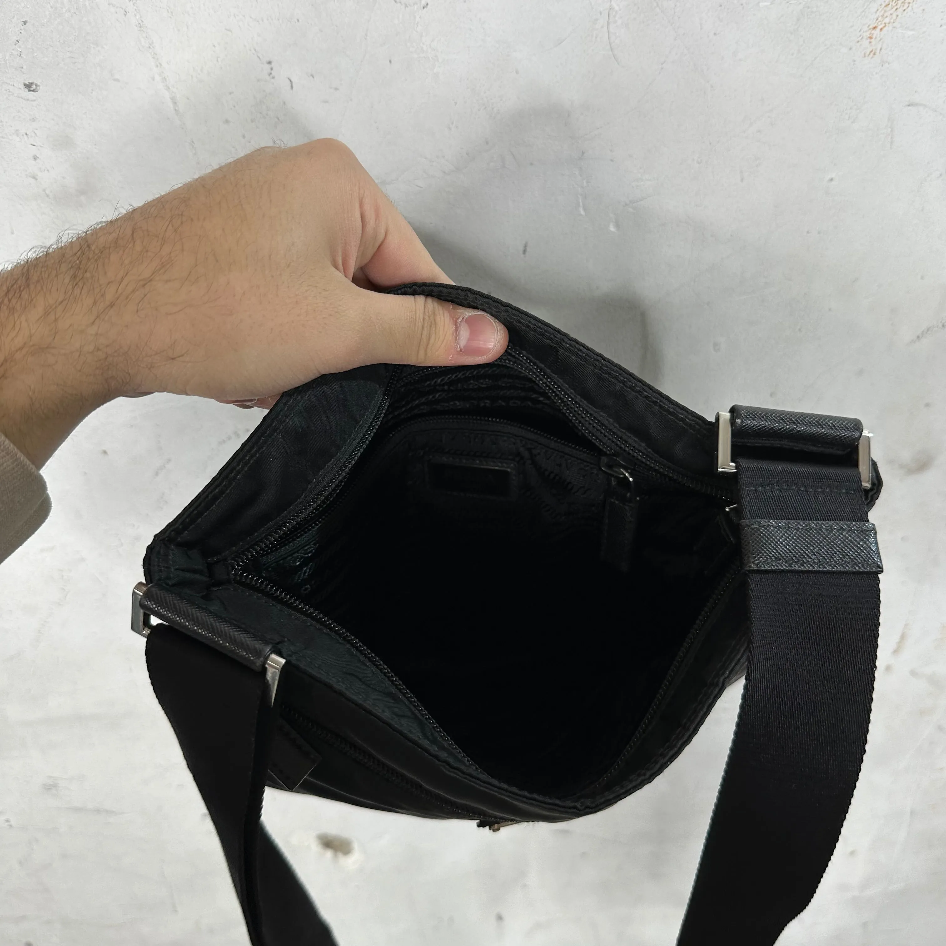 Prada Nylon Messenger Bag