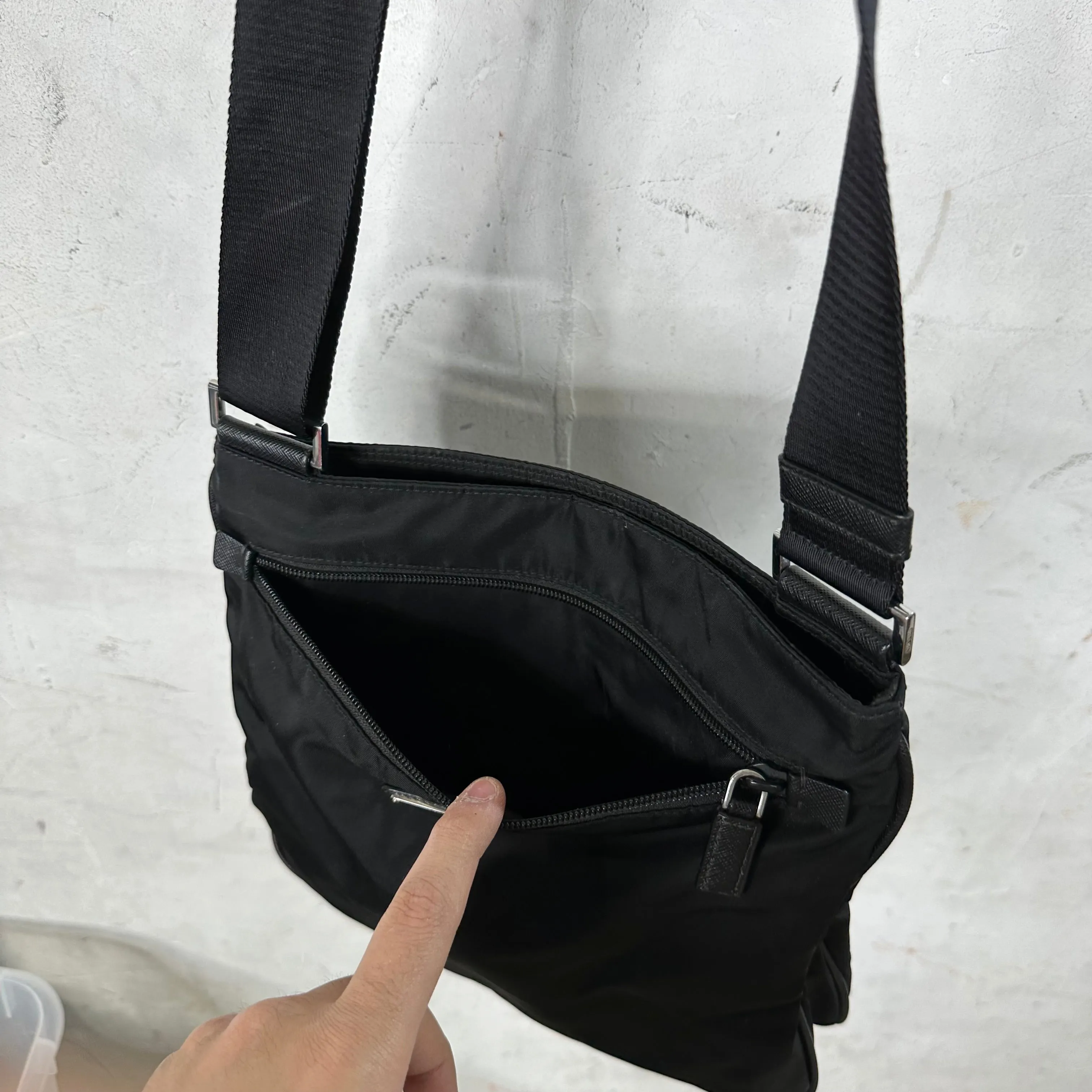 Prada Nylon Messenger Bag