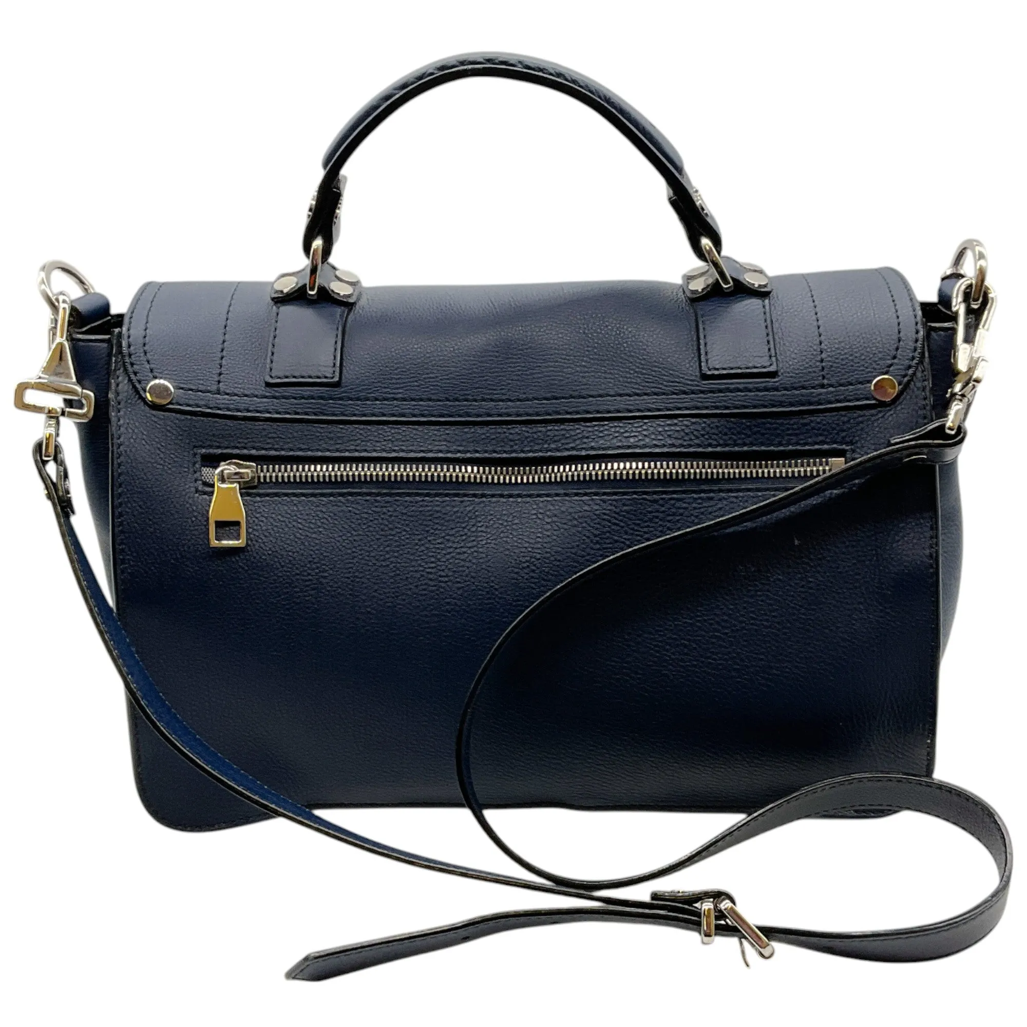 Proenza Schouler Blue Leather PS1 Medium Shoulder Bag