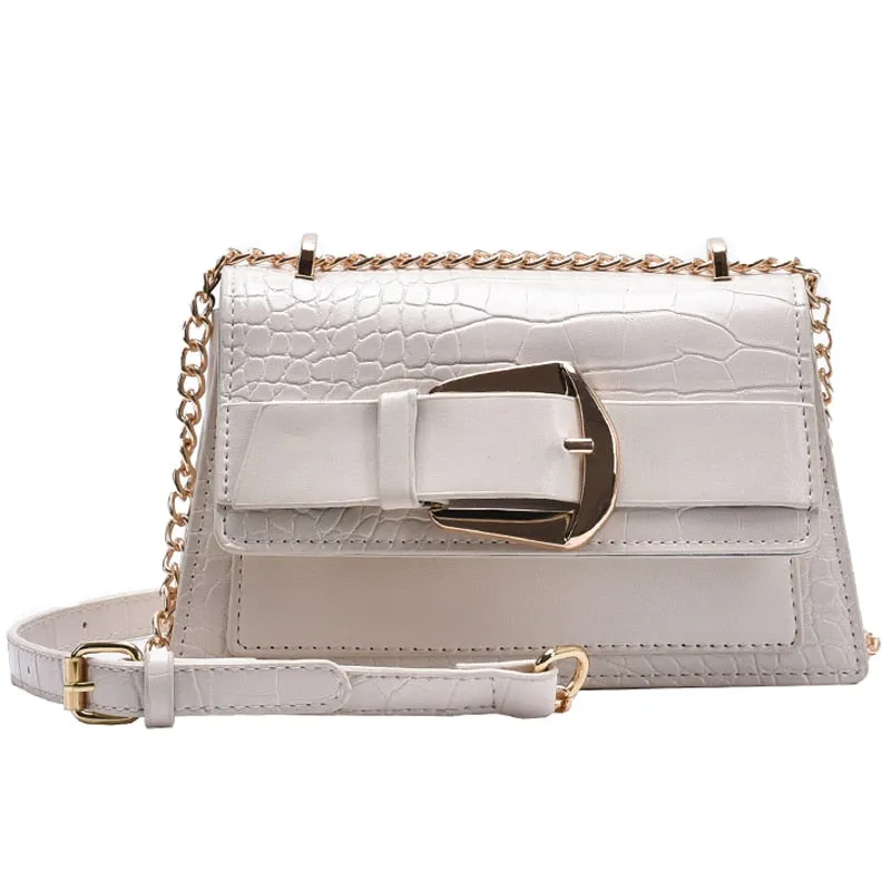 PU Leather Flap Shoulder Bag