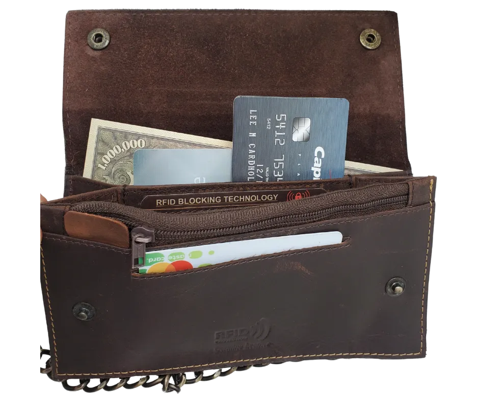 "The V-Glide" RFID Chain Wallet