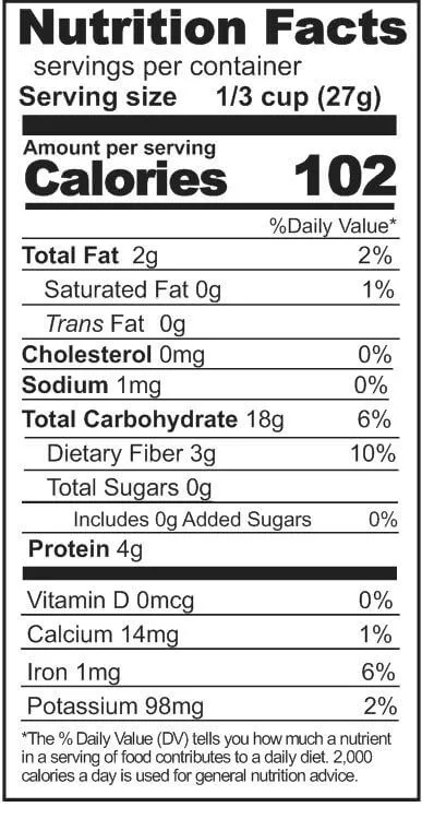 Rainy Day Foods Quick Rolled Oats 25 lbs Bag - 420 Servings