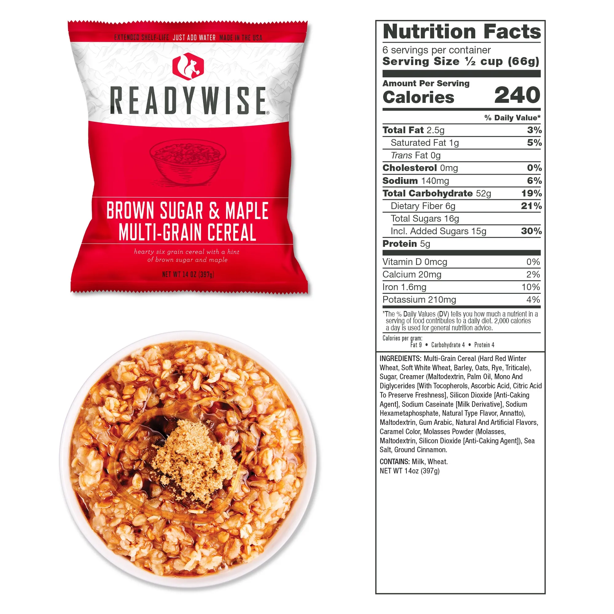 ReadyWise - 7 Day Emergency Food Supply Ready Grab Bag