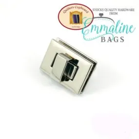 Rectangular Bag Lock - Nickel