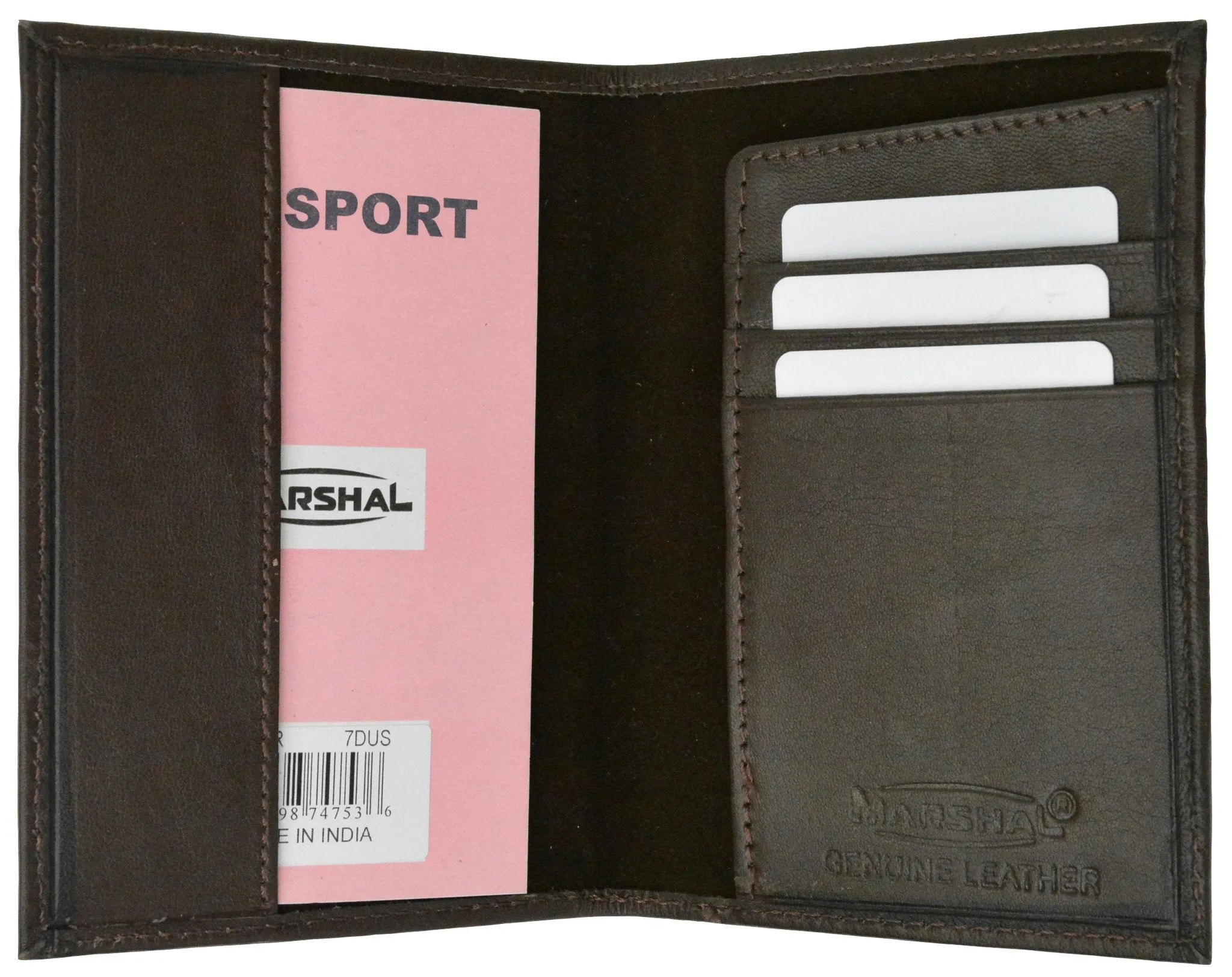 RFID Blocking Premium Leather United States Passport Holder Golden Print Emblem RFID P 601 USA