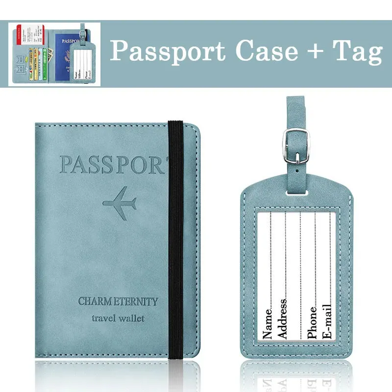 RFID Blocking Travel Passport Holder Cover Case and Credit Card Holder