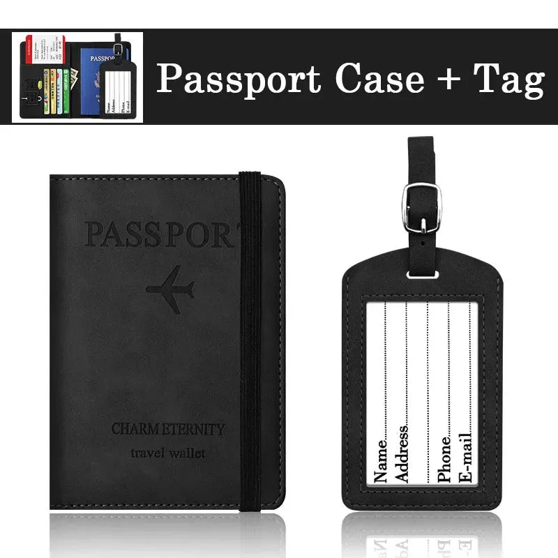 RFID Blocking Travel Passport Holder Cover Case and Credit Card Holder