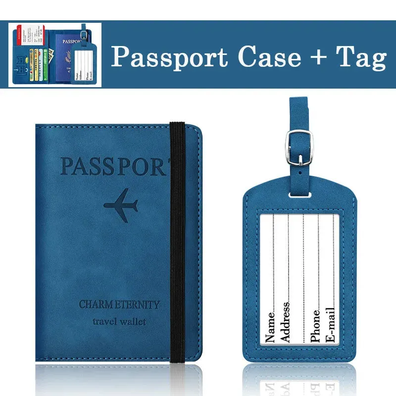 RFID Blocking Travel Passport Holder Cover Case and Credit Card Holder