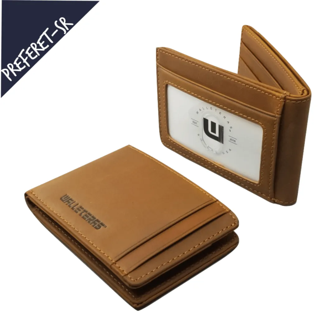 RFID High Capacity Bifold in Crazy Horse Leather - Preferet