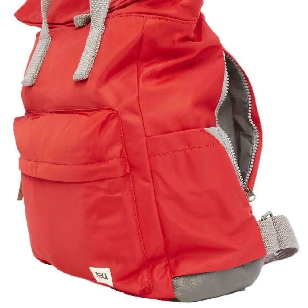 Roka Canfield B Medium Sustainable Nylon Backpack - Cranberry Red