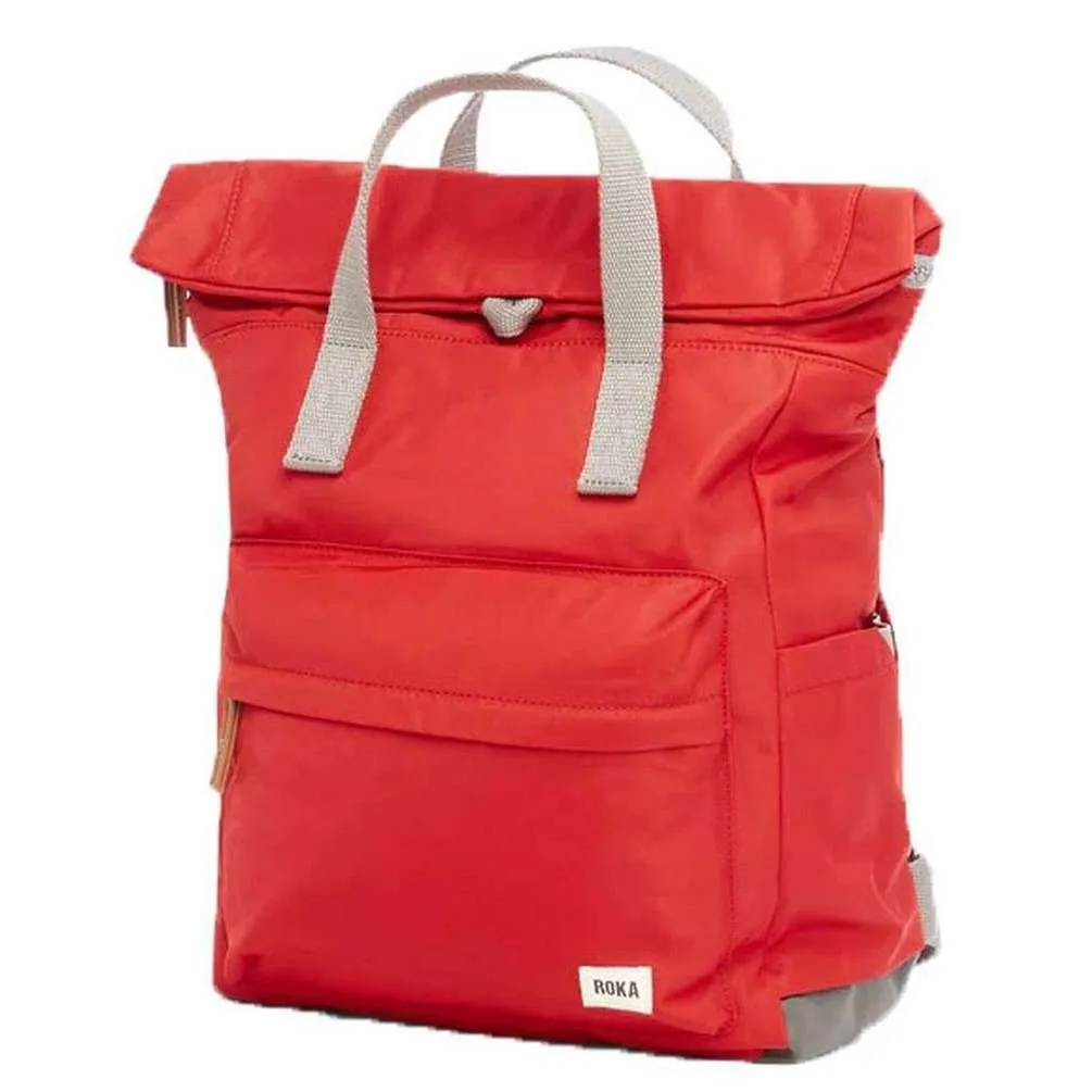 Roka Canfield B Medium Sustainable Nylon Backpack - Cranberry Red