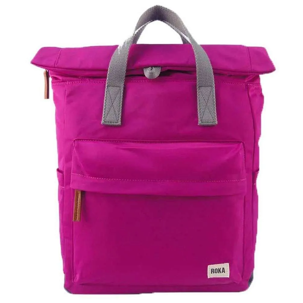 Roka Canfield B Small Sustainable Nylon Backpack - Candy Pink