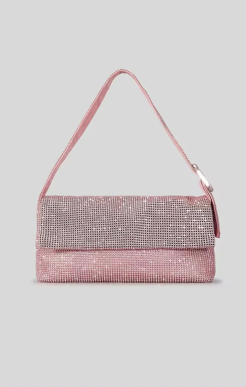 Rosie Rhinestone Bag ~ Light Pink