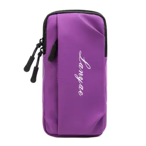 Running Mobile Phone Arm Bag Sports Yoga Fitness Mobile Phone Bag(B221 Purple)