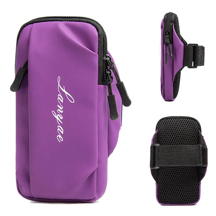 Running Mobile Phone Arm Bag Sports Yoga Fitness Mobile Phone Bag(B221 Purple)