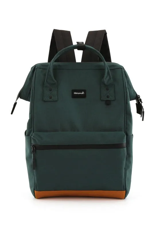 Sage Green 15.6 Travel Backpack w/USB Port