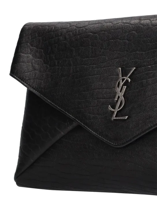 Saint Laurent   Cassandre large leather pouch 