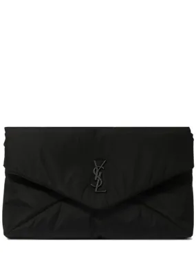 Saint Laurent   YSL monogram large nylon pouch 