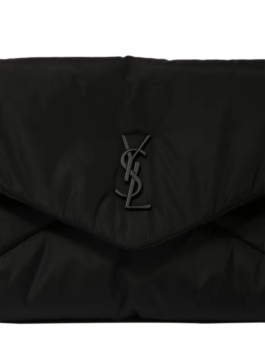 Saint Laurent   YSL monogram large nylon pouch 