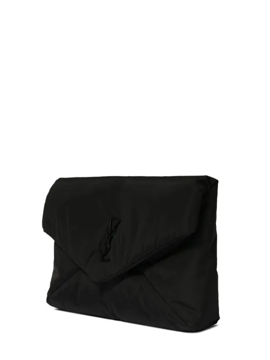 Saint Laurent   YSL monogram large nylon pouch 