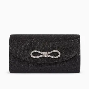 Serena Diamond Bow Clutch Bag