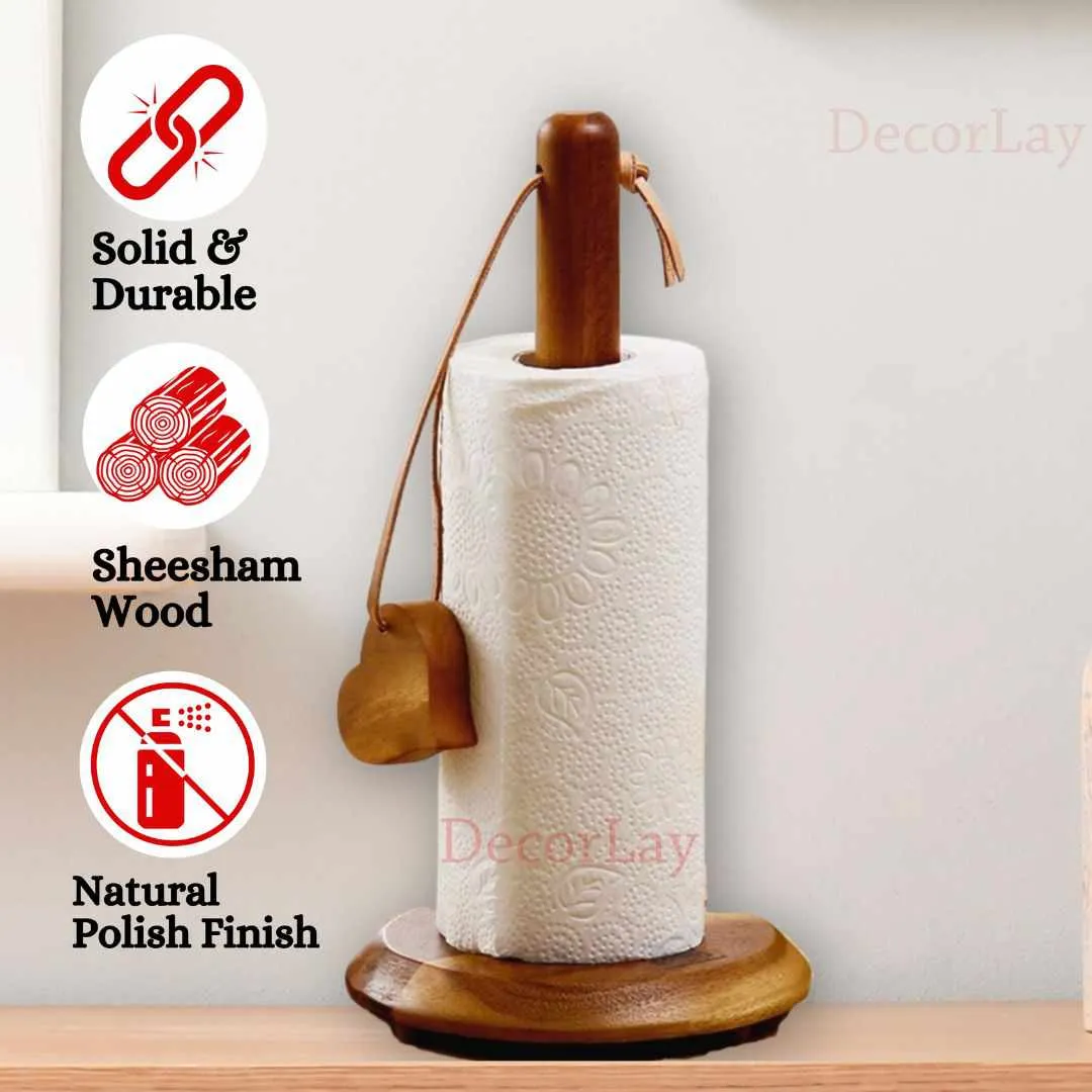 Sheesham Wood Napkin Roll Holder