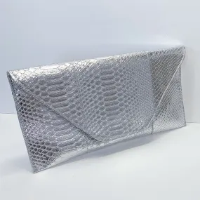 Silver Evening Clutch Bag