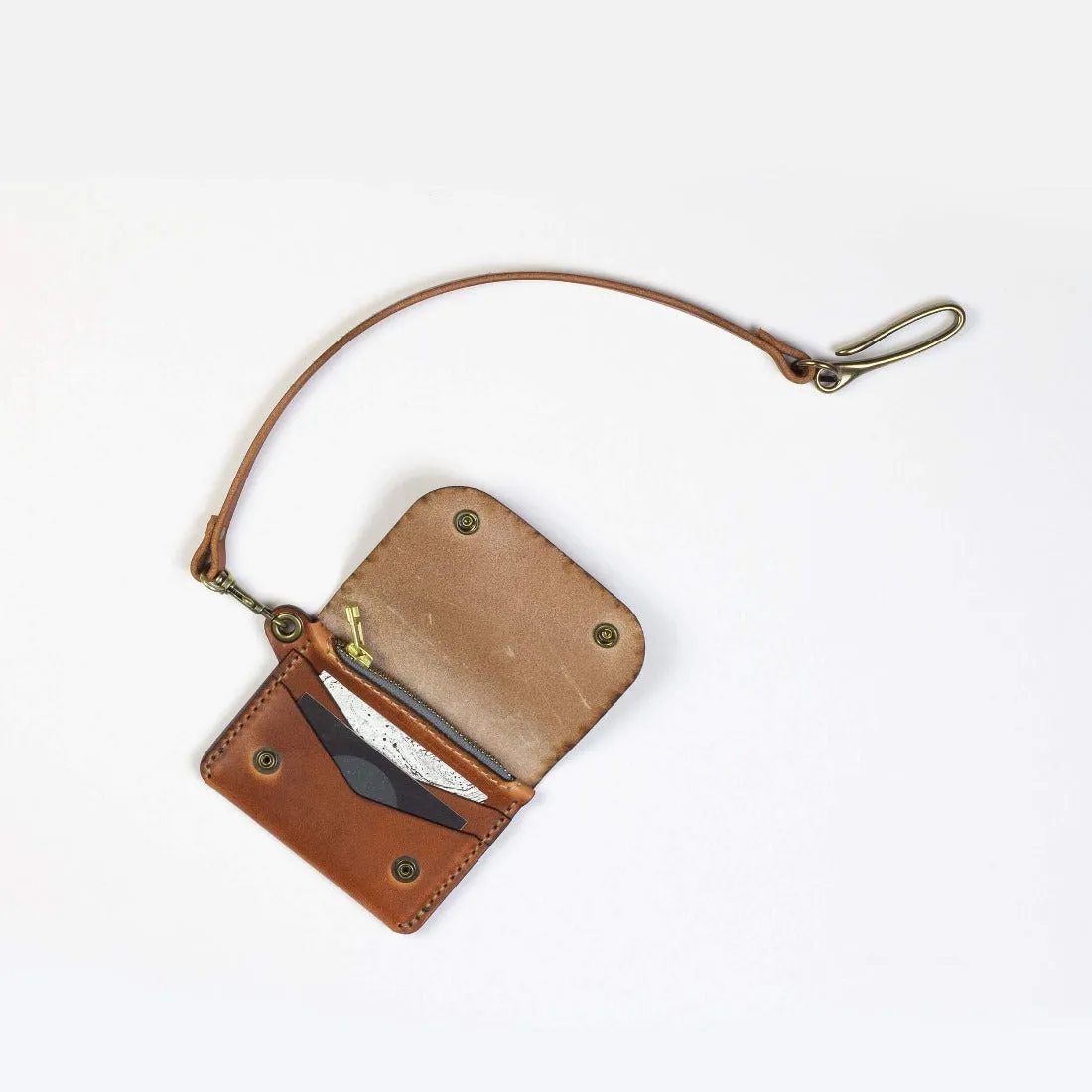 Small Trucker Wallet w/ Lanyard