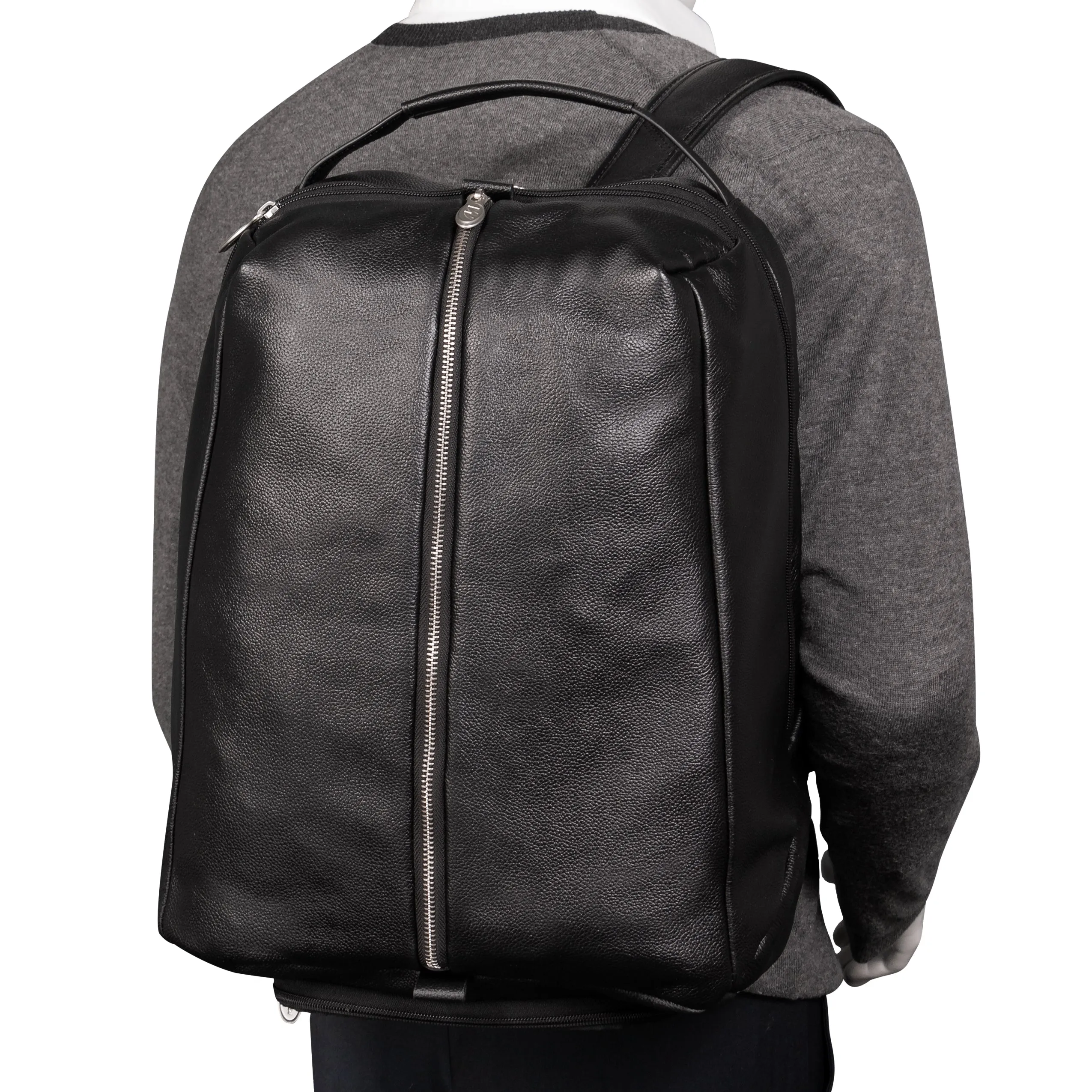 SOUTH SHORE | 17” Leather Overnight Laptop Backpack