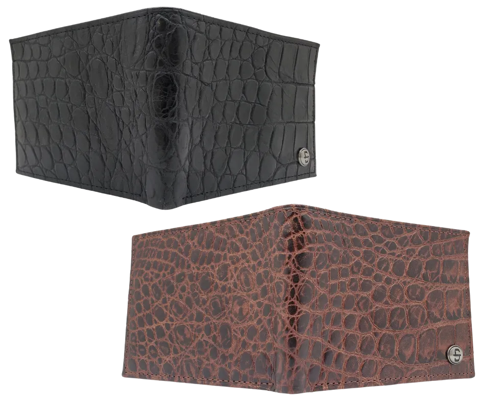 Stetson Croc Print Bi-Fold Wallet