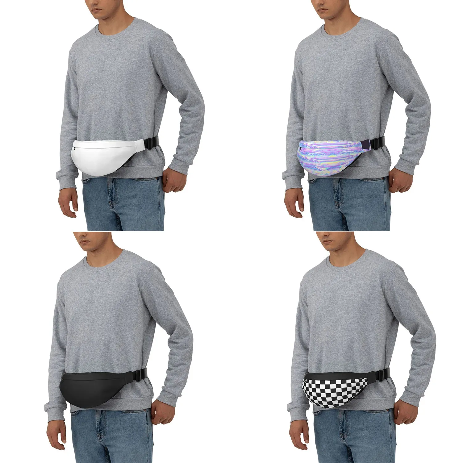 Streetwear All-Over Print Waist Bag