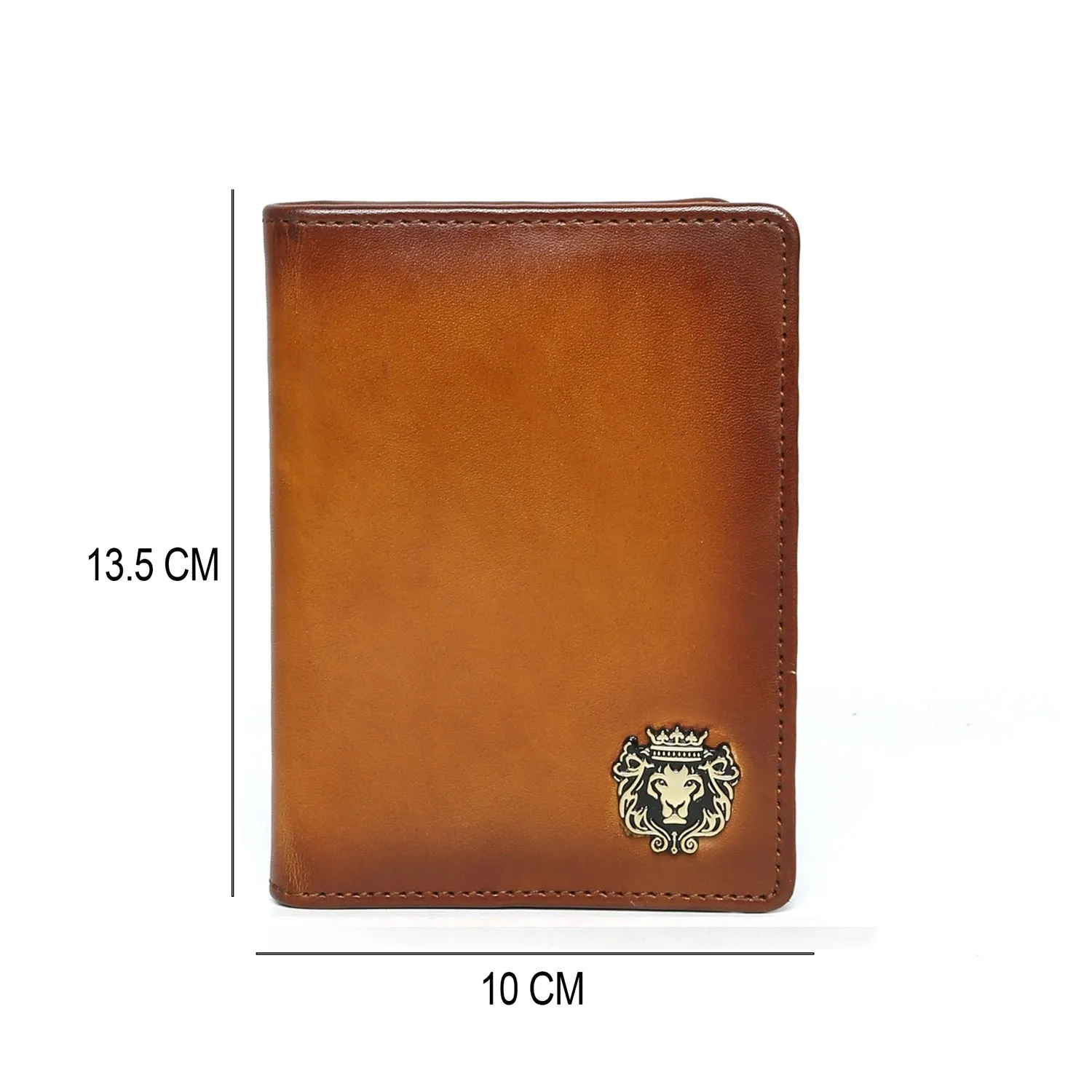 Tan Leather Two Fold Passport Holder & Wallet By Brune & Bareskin