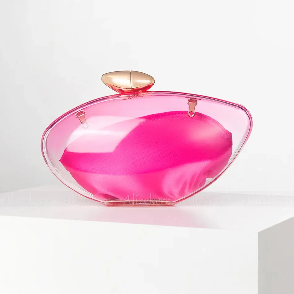 TEEK - Transparent Acrylic Evening Graduated Clutch