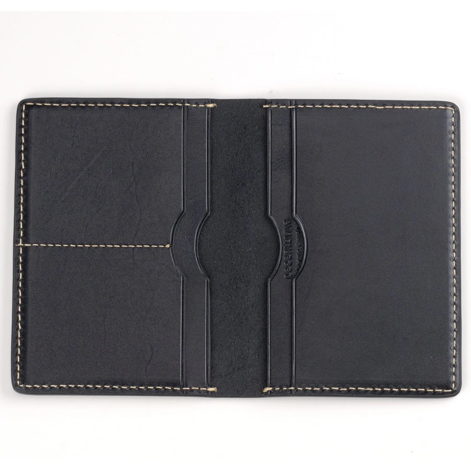 The Decent Living Leather Passport Holder Wallet