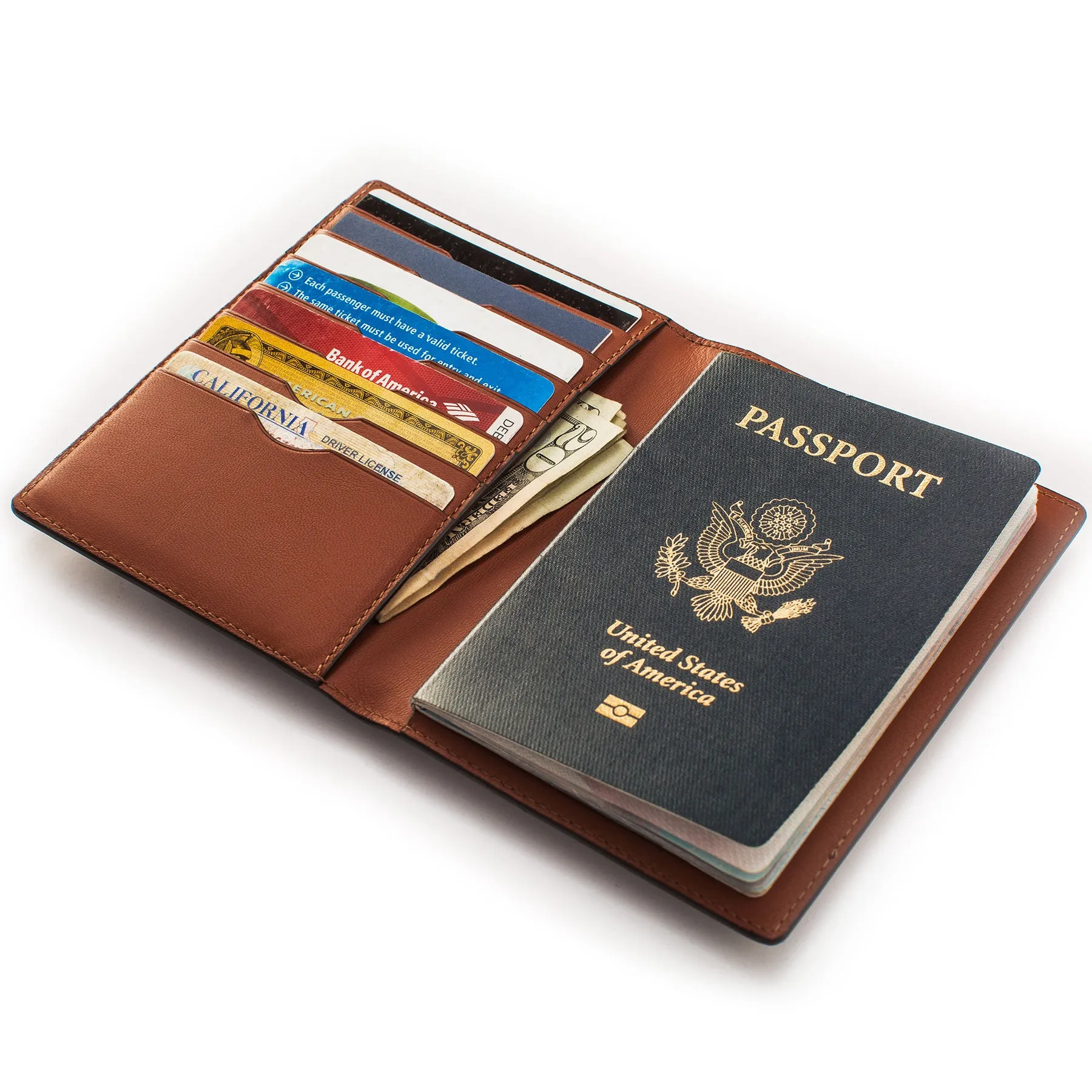 The Passport Wallet in Brown