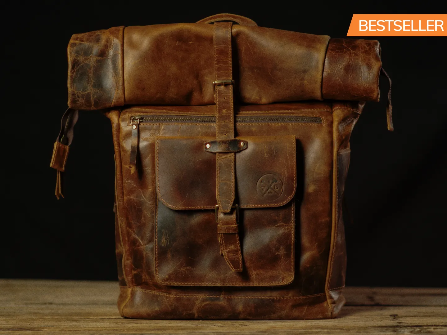 “The Roosevelt” Buffalo Leather Backpack