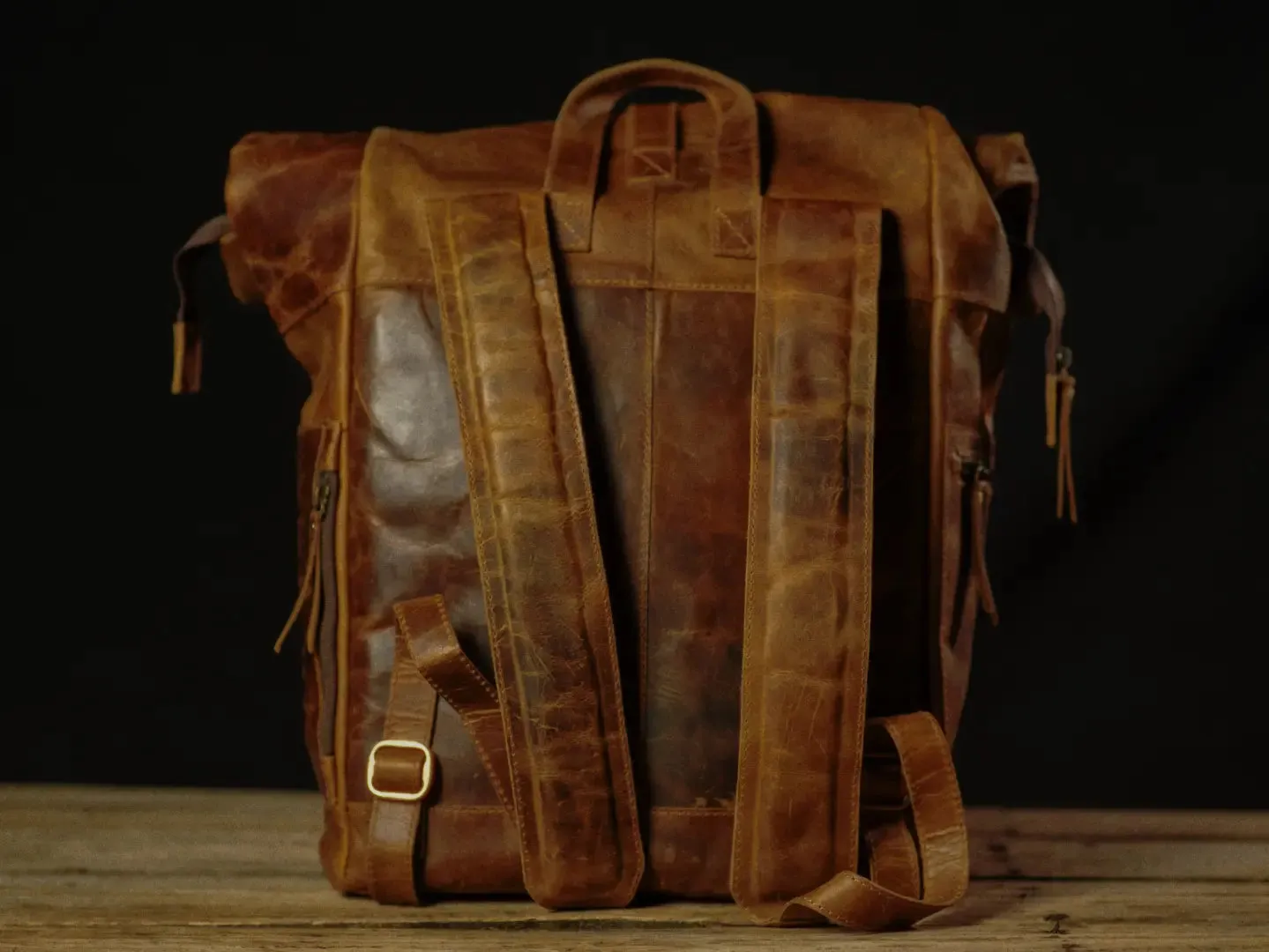 “The Roosevelt” Buffalo Leather Backpack