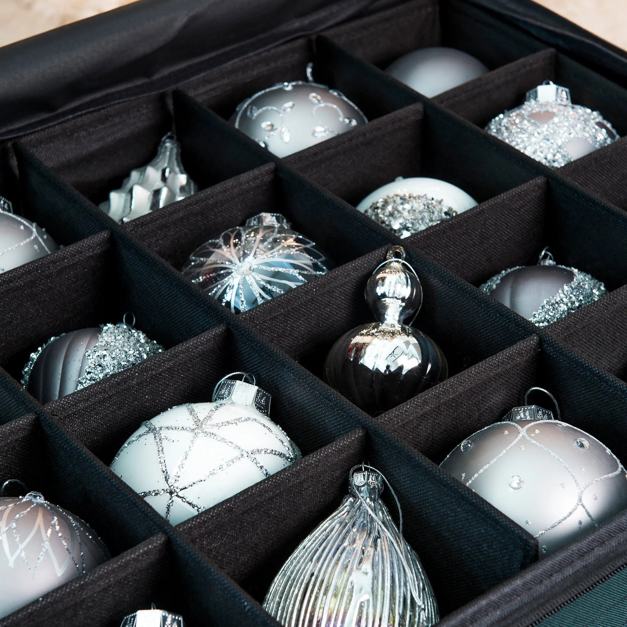 Three Tray Christmas Ornament Storage