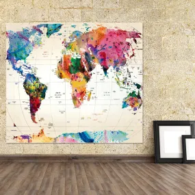 Top World Map Indian Tapestry Hippie Wall Hanging Tapestries Boho Bedspread Beach Towel Yoga Mat Blanket Table Cloth