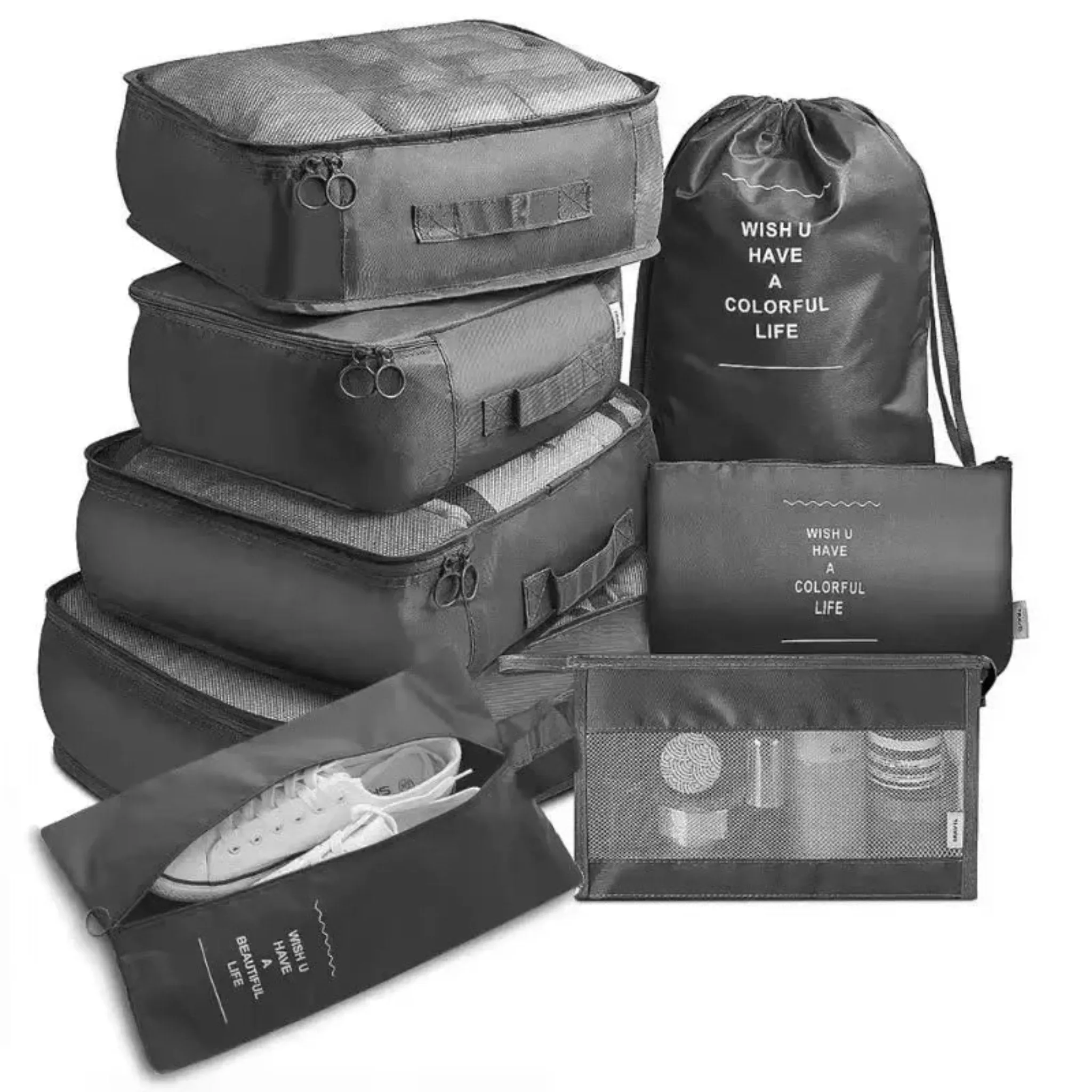 Travel Bag Organizer – 7-Piece Durable Packing Cube Set