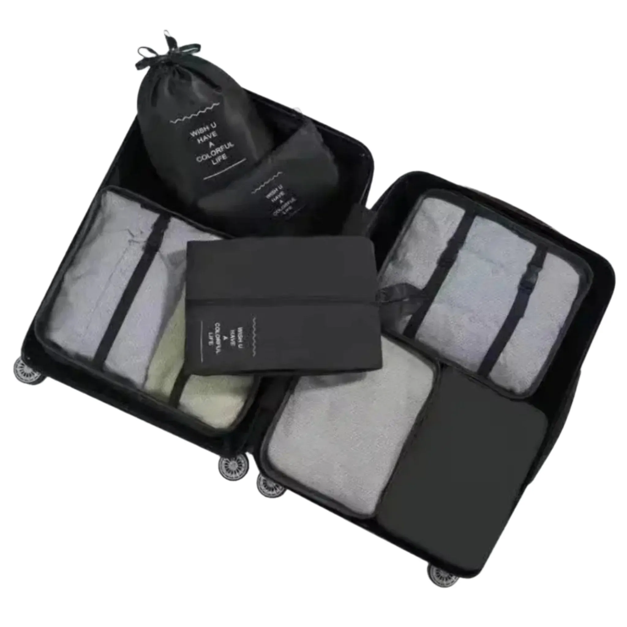 Travel Bag Organizer – 7-Piece Durable Packing Cube Set